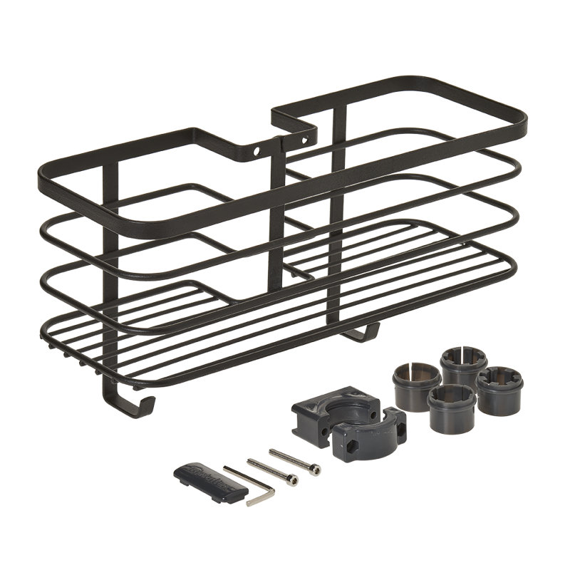 Origin LAVA storage basket for the shower rail