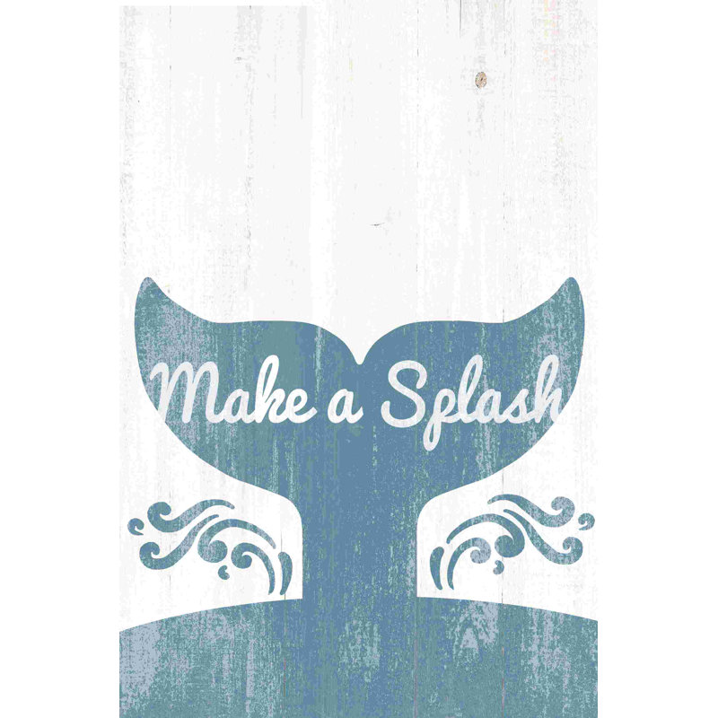 «Make A Splash Whale Tail», H 18 po x l 12 po