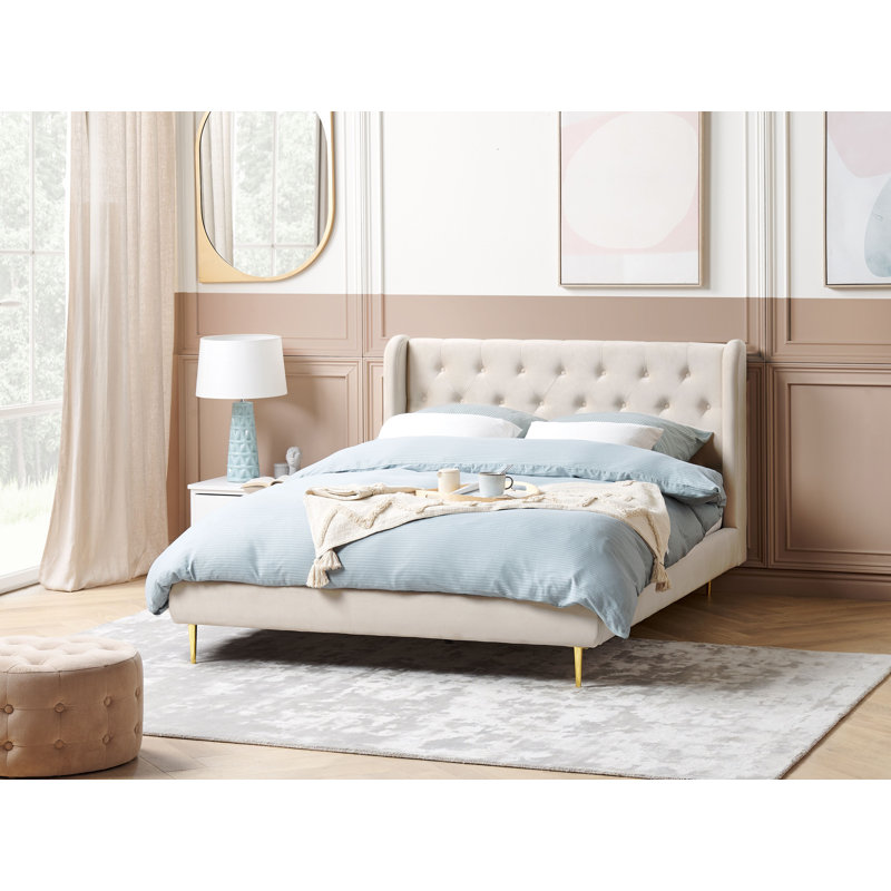 Allotey Upholstered Bed, Double (4'6)