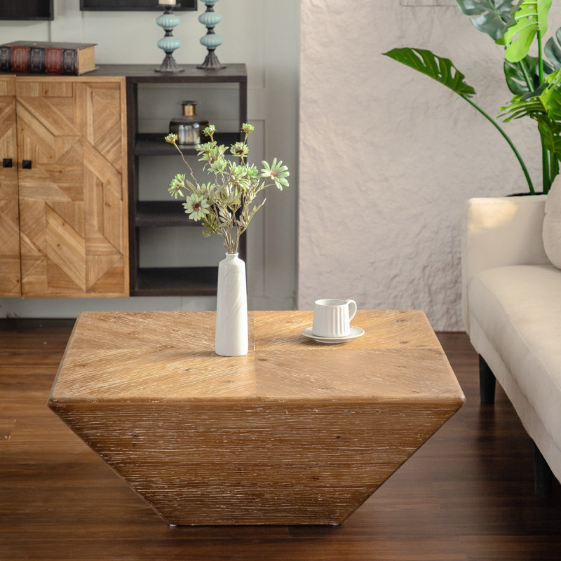 Table basse en bois Arsis, table basse en bloc, table basse naturelle