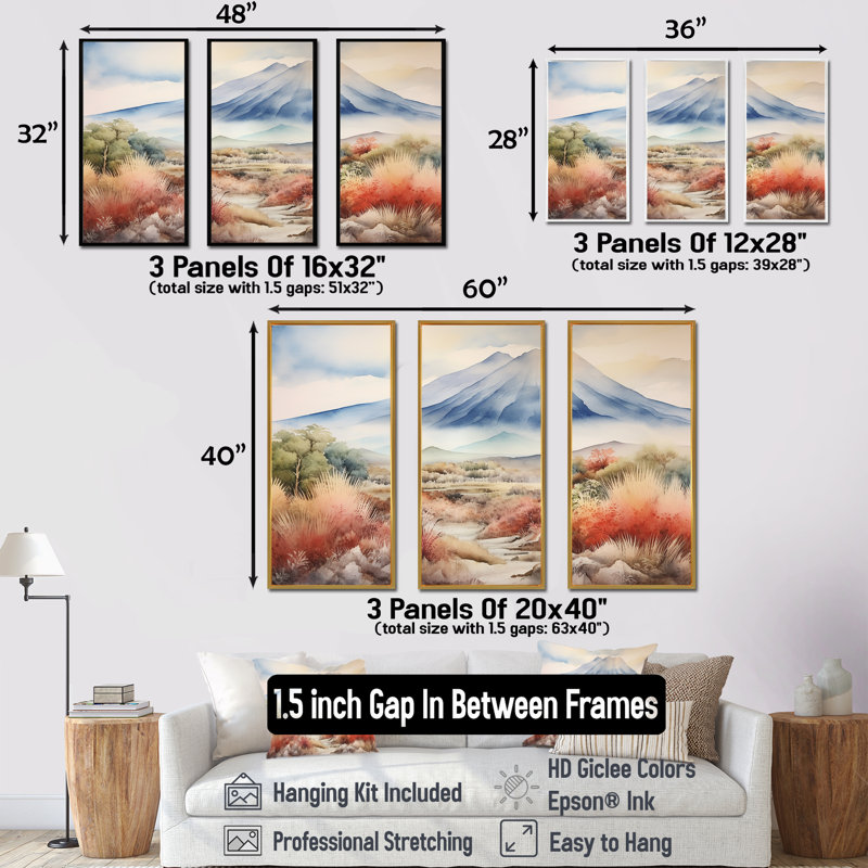 Art mural majestueux, Indonésie, Cadre flottant blanc, H 28 po x l 36 po x P 1 po