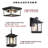 Rosalee 2- Light Matte Black Clear Glass Rectangle Flush Mount Ceiling 