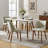 Kanalu Modern Upholstered Dining Chair with Solid Wood Legs-93594119