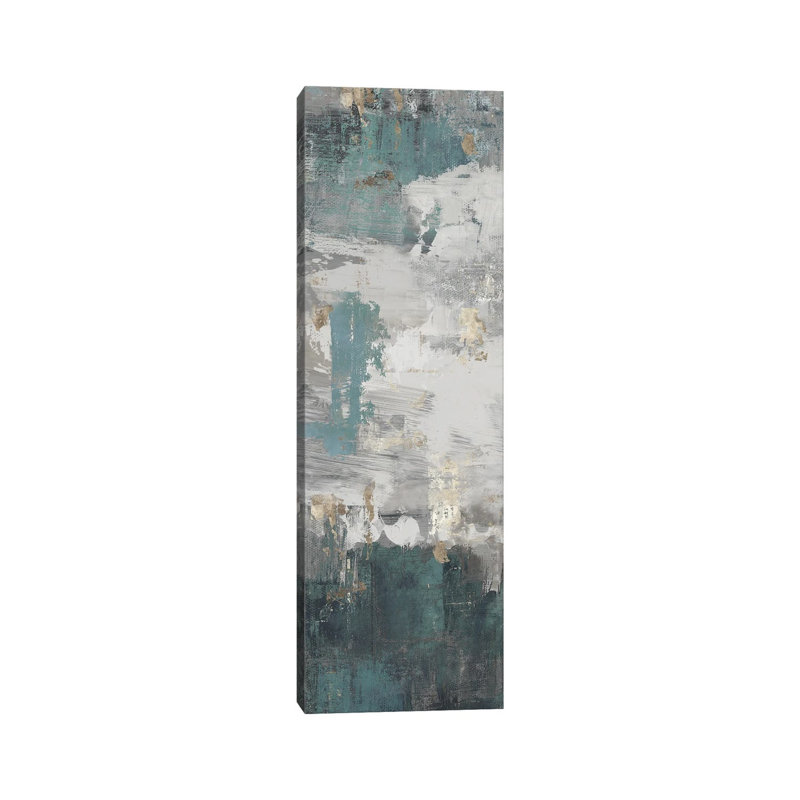 Blue Mineral II 1 Piece Panoramic Wall Art on Canvas