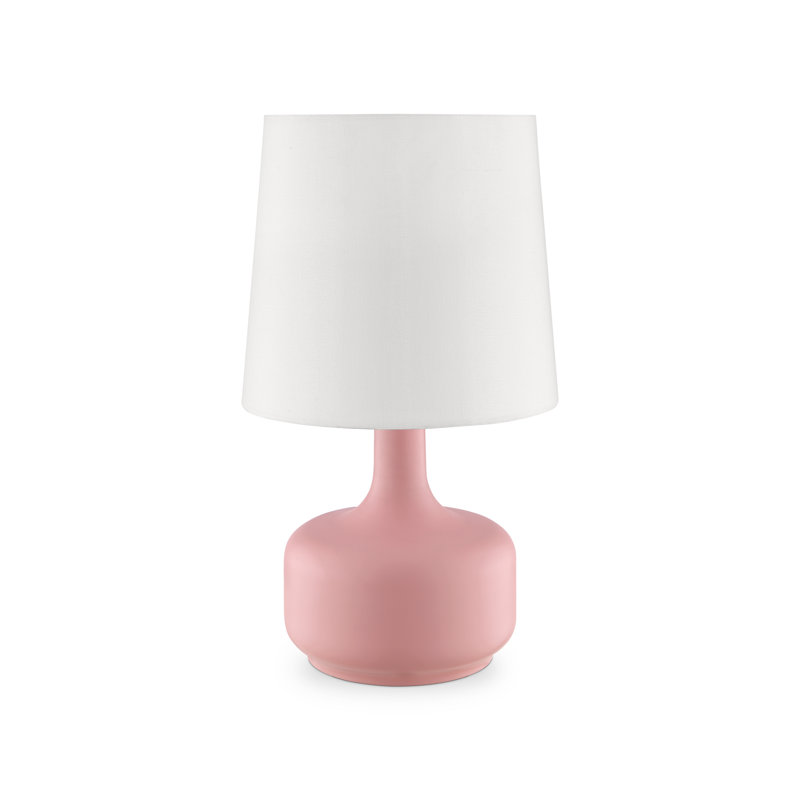 Lampe de chevet 17 po Dedrek, Rose mat
