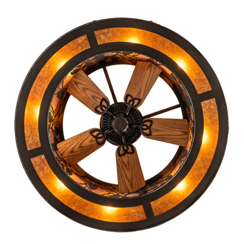 Whispering Pines Outdoor Downrod Ceiling Fan
