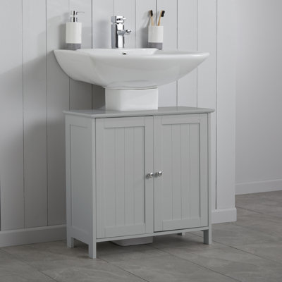 Jaffet 60.5cm Free-Standing Single Vanity Unit Base Only in Grey