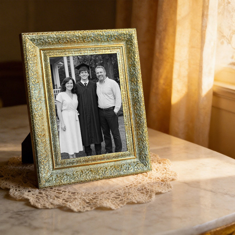 Cadre photo doré antique 1PC pour photos et cadeaux de Noël 11 "x 14", Antique Gold, 1, L 11 po x H 14 po