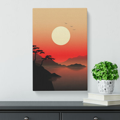 Japanese Sunset Minimalism - Print