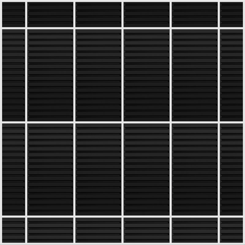 48'' L x 24'' W Rigid Vinyl Drop-In Ceiling Tile, Black
