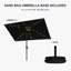 Parasol de table rectangulaire 5 'x 8'-507739094