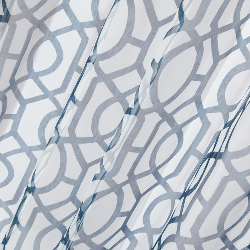 Semi Sheer Curtain, Blue