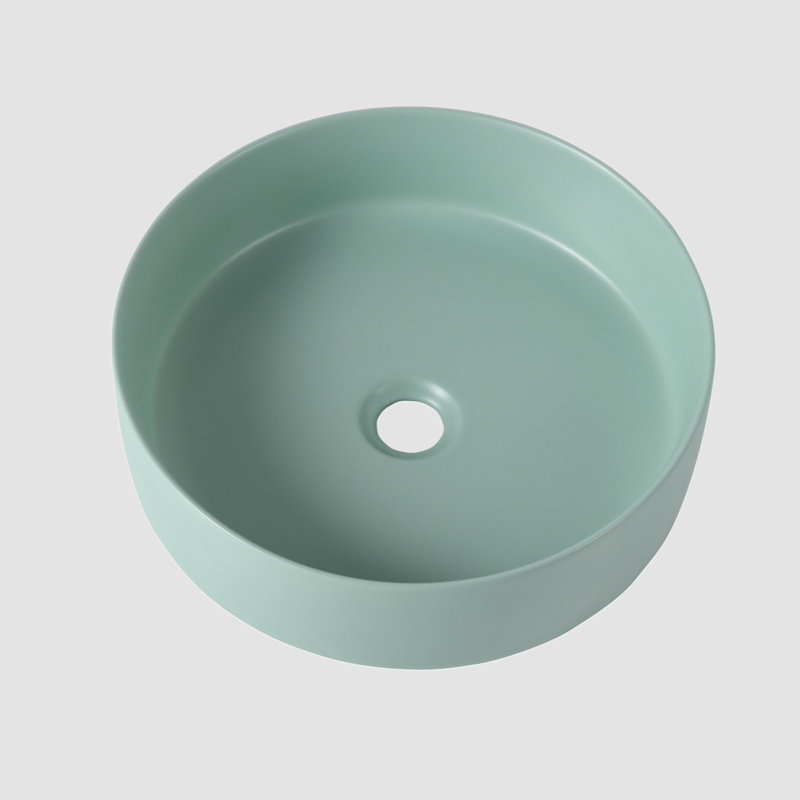 Lavabo de salle de bain Go Peak, Noir mat, Robinet monté sur le comptoir