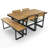 6-Piece Outdoor Dining Set, Acacia Wood-273813397