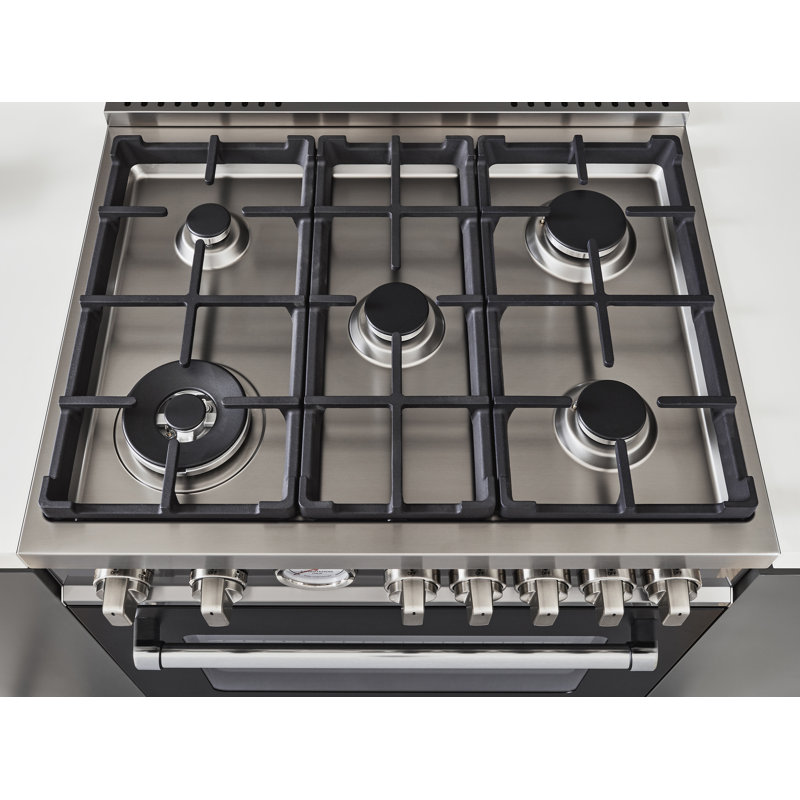 Bertazzoni 30'' W Free Standing Range, Nero Matt, Natural Gas