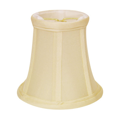 6" Bright Yellow Slanted (Set Of 6) Chandelier Dupioni Lampshades