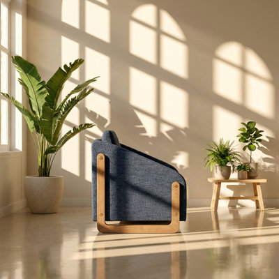 Fauteuil d'appoint El-Dk 28,94 po x P 28,94 po x H 28,94 po