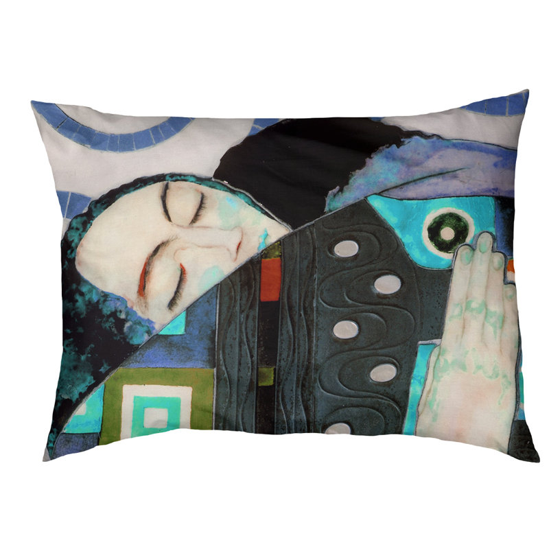 Coussin pour chien Carlile, Petit (l 29,5 po x P 19,5 po x H 9,5 po), Noir / Bleu