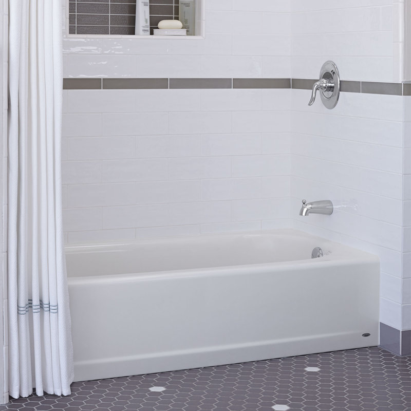Princeton 60'' x 30'' Soaking Americast Bathtub, White, Right-Hand