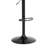 Adjustable Wood Bar Stool With Black Metal-1302376351