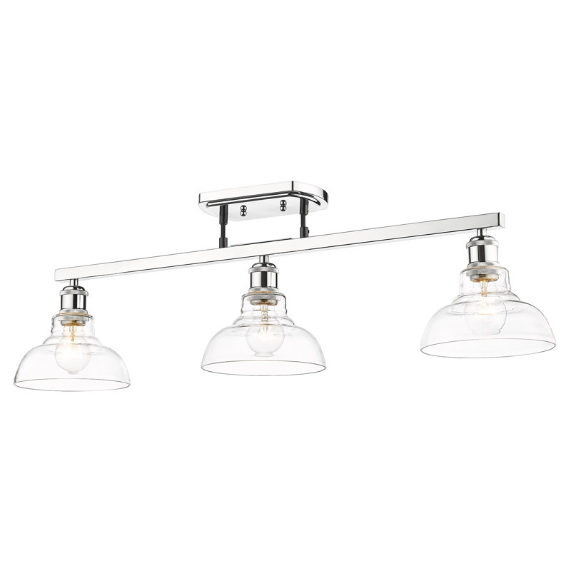 Searcy 3 - Light Kitchen Island Dome Pendant, Chrome