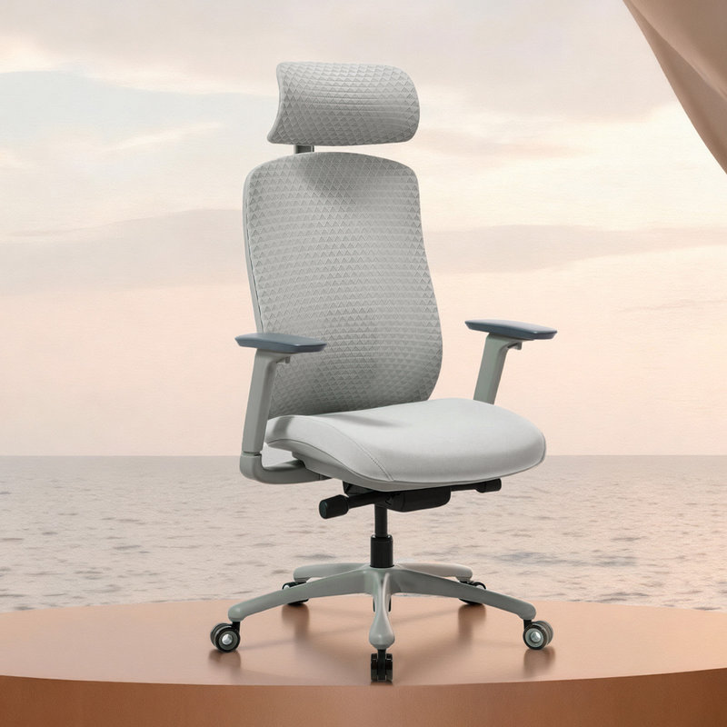 Brayden Studio Office Chair, Grey, Blue