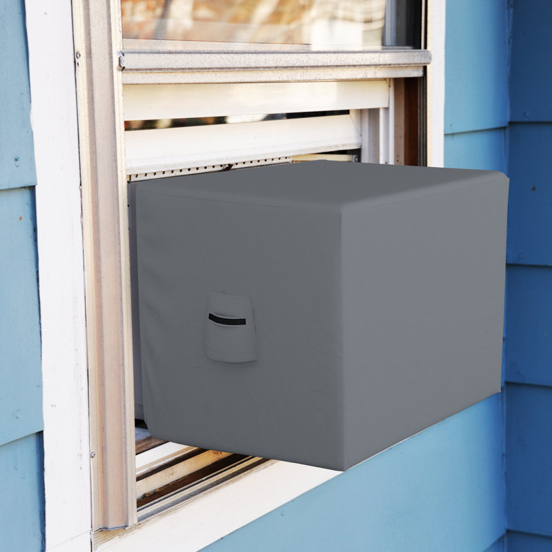 HeavyDuty Waterproof Outdoor Window Air Conditioner Cover, UV Resistant Outside Window AC Unit Cover, 15" H x 21" W x 16" D
