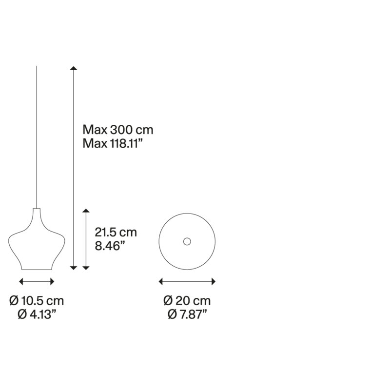 Lodes Nostalgia Suspension Lamp Black Cable Line-V, Rose Gold