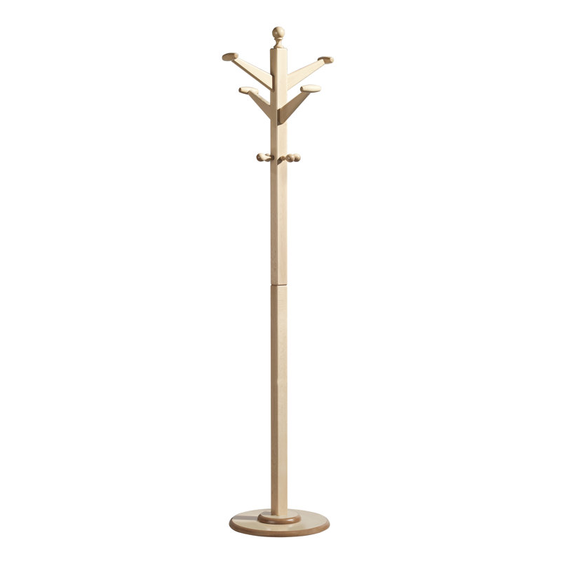 Freestanding 8 - Hook Coat Rack, Natural
