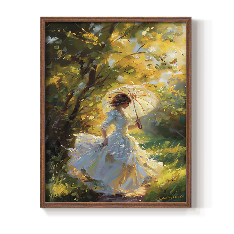 «WOMEN Series DCCCLII», reproduction encadrée - bois massif, H 30 po x l 24 po, Noyer