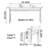 Black Retro Design Rectangular Dining Table Set-110082640