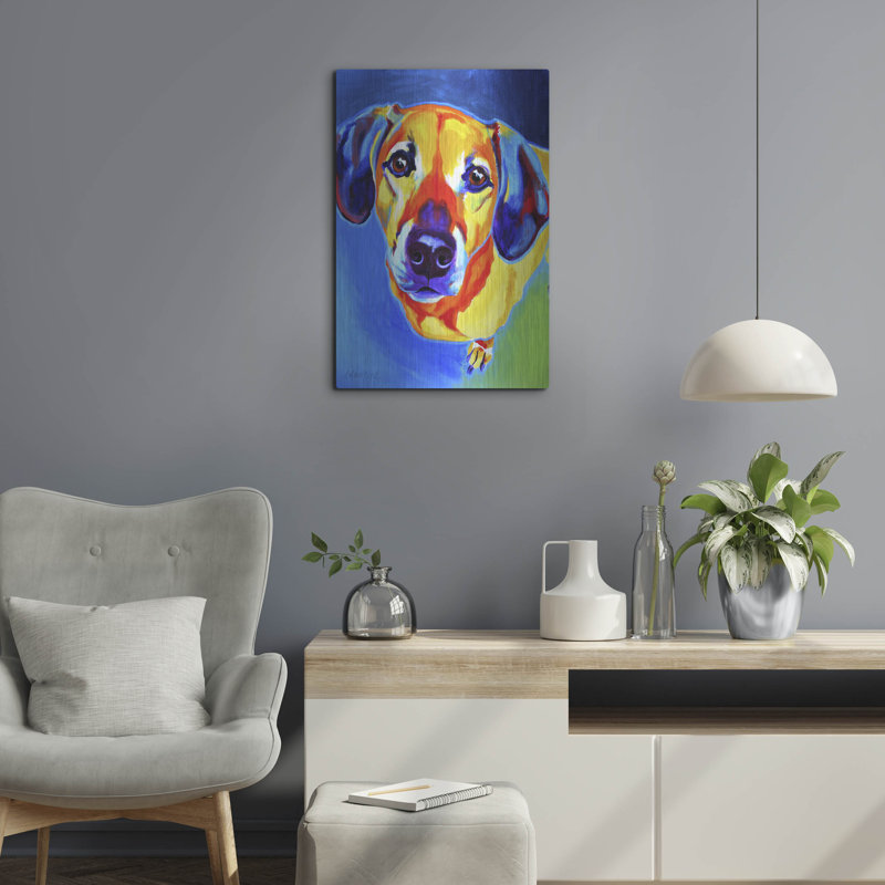 «Dachshund - Maisie» par Dawg Painter, H 24 po x l 16 po