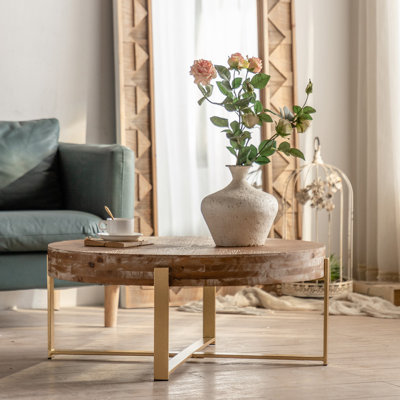 31.29'' Solid Wood Top Console Table