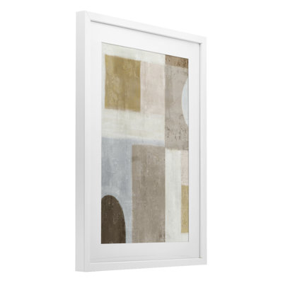«Subtle Drift Geometrics», reproduction encadrée sous verre, design par Emma Peal