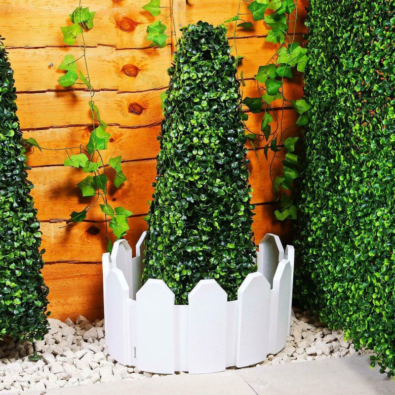 Kellyton 18cm H x 59cm W White Composite Lawn Edging