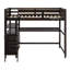 Lit mezzanine simple avec tiroirs et bureau