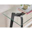 Sala Scandinavian Style Glass and Wood Narrow Hallway Console Table-86770941