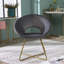 Fauteuil d'appoint en velours-1322290643