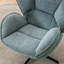 Fauteuil d'appoint pivotant rembourré et capitonné-969980316