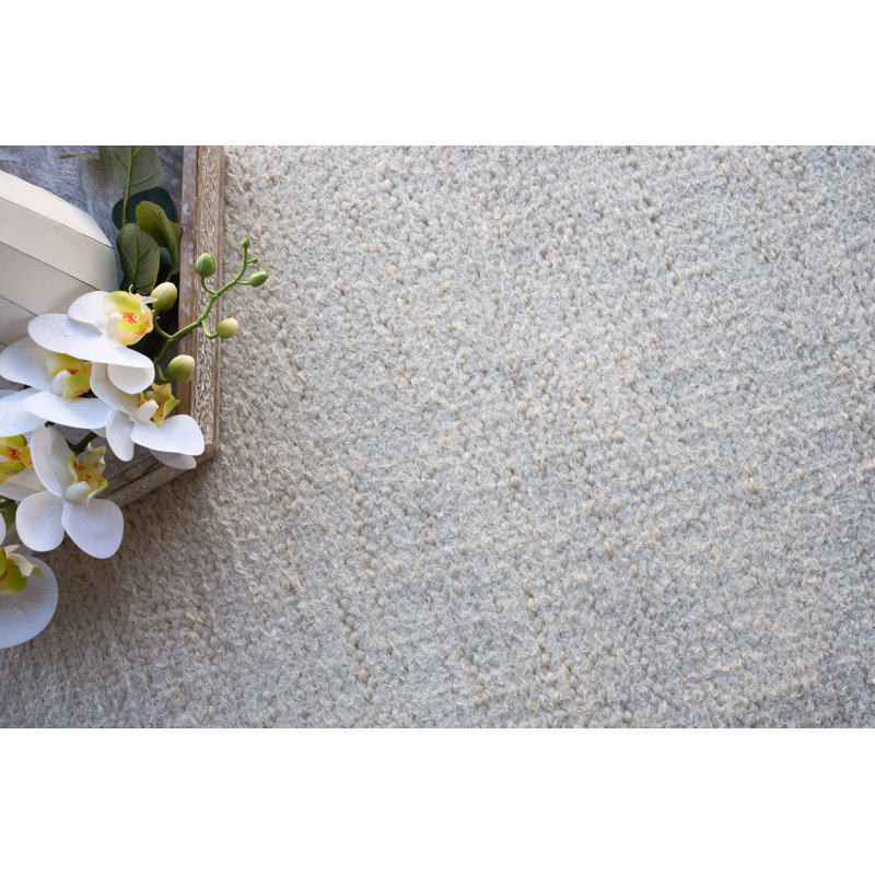 Exquisite Rugs Tranquility Handmade Flatweave Wool Ivory Area Rug, Rectangle 10' x 14'