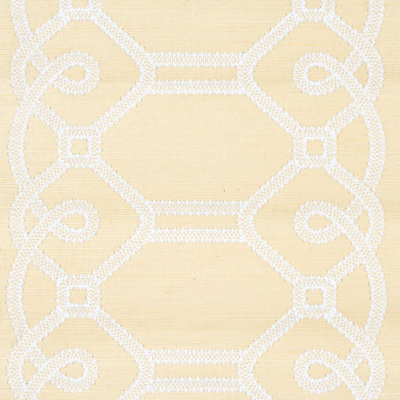 Ziz Embroidered Sisal Wallpaper