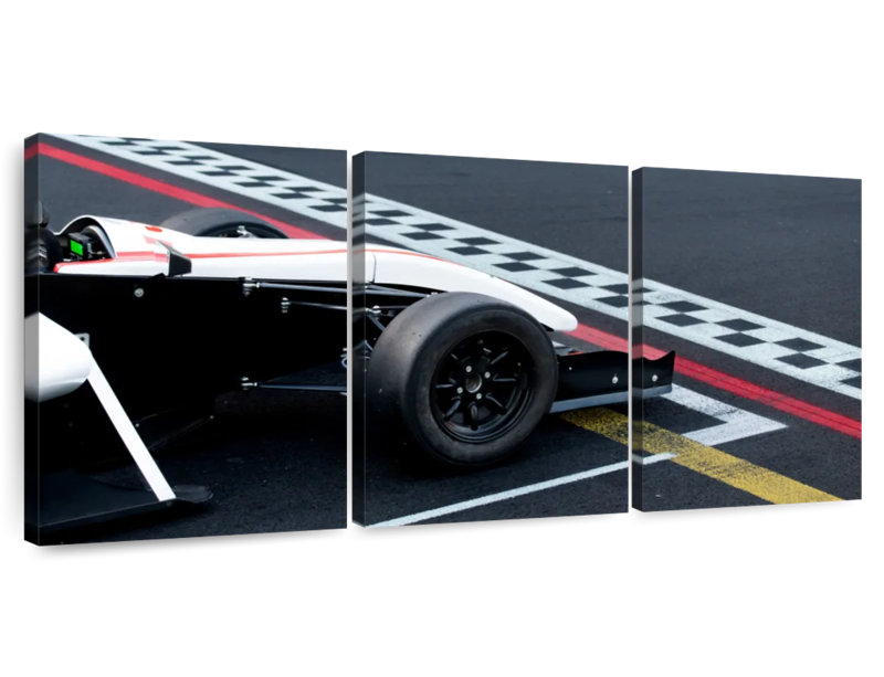 Mehar Formula Car On Track, 39" H x 80" W