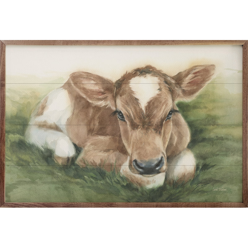 «Gentle Calf» par Leslie Trimbach, H 5 po x l 8 po x P 1 po