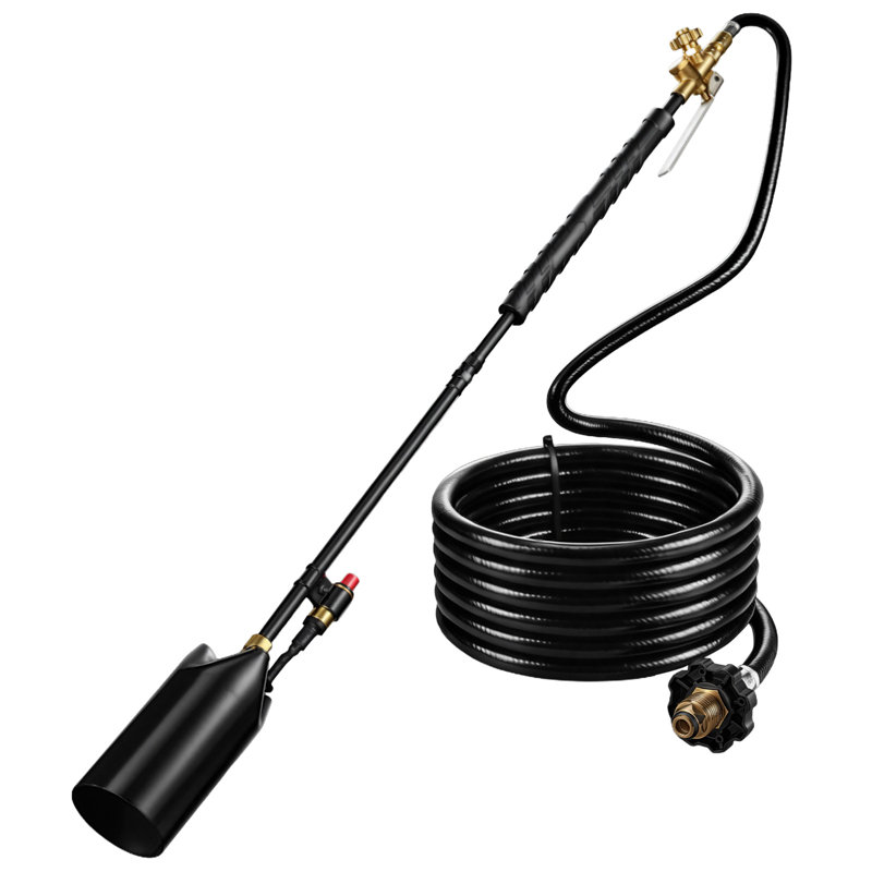 Propane Torch Weed Burner 36" 600,000 BTU High Output with 10 ft Hose, for Garden Road Ice Snow Melting, Adjustable Flame, Heavy Duty Blow Torch with Turbo Trigger & Self Igniter, Flamethrower
