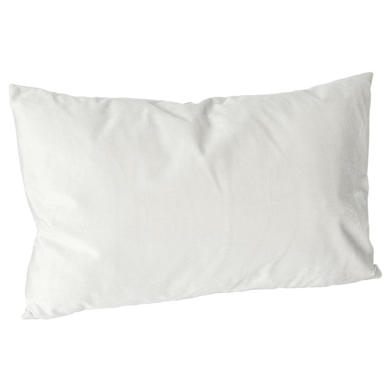 Rectangular Lumbar Cushion with Filling, Cream