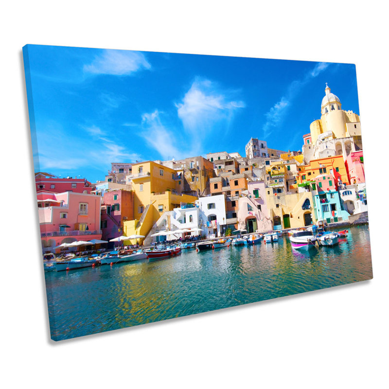Procida Mediterranean Naples Italy - Wrapped Canvas Print, 50.8cm H x 76.2cm W x 2cm D