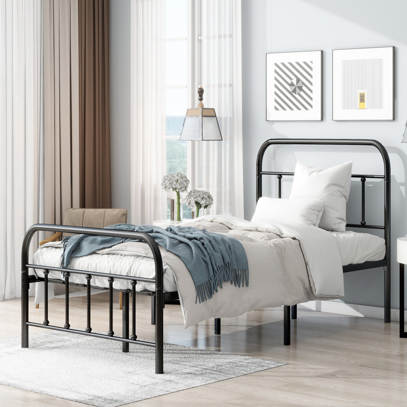 Lit plateforme Hwang, Simple, Noir