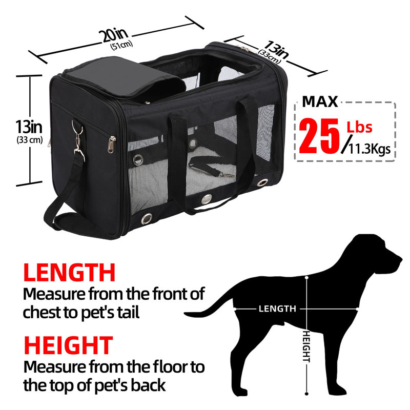 Pet Carrier, Black