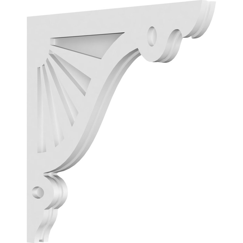 Corbeau en PVC de qualité architecturale 1 l 7/8 po x P 22 po x H 22 po Marshall, H 22 po x l 22 po x P 1,875 po