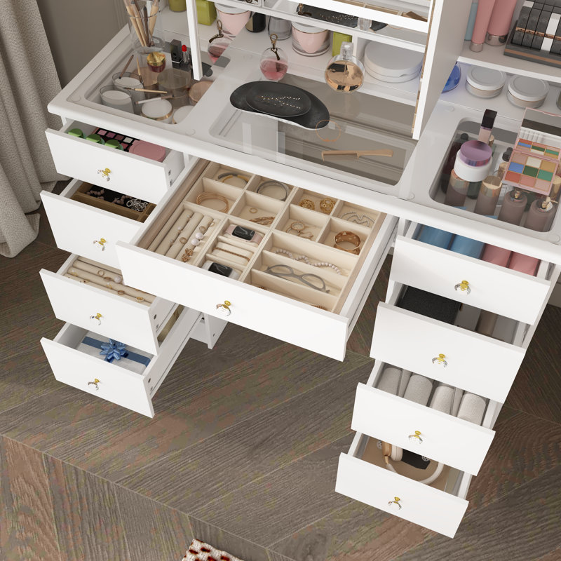 Capricia Dressing Table with Mirror